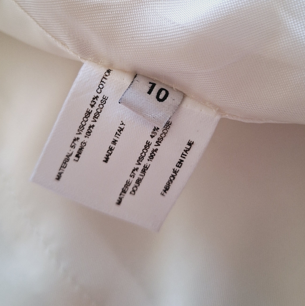 PROENZA SCHOULER Runway Sandis White Blazer Jacket Cotton Viscose US 10 Org$2290 - Picture 11 of 16